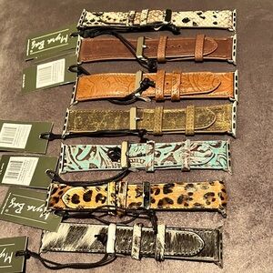 Genuine leather Apple Watch bands, snakeskin, hairon, plain leather and more